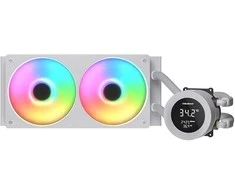 COUGAR Poseidon Vistek ARGB 240 AiO Liquid Watercooling - Baltas