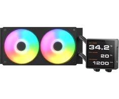 Universalus CPU skysčio aušintuvas Cougar Poseidon Vistek Pro 240, ARGB, 120 mm ventiliatoriai, 700–2500 aps./min., Juodas