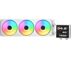 Chłodzenie wodne Cougar CPU chłodzenie wodne Poseidon Vistek Pro 360, ARGB, balta