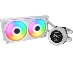 COUGAR Poseidon Vistek ARGB 240 AiO Liquid Watercooling - Baltas