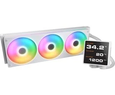 Chłodzenie wodne Cougar CPU chłodzenie wodne Poseidon Vistek Pro 360, ARGB, balta