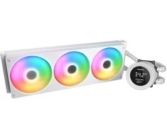 Chłodzenie wodne Cougar CPU chłodzenie wodne Poseidon Vistek 360, ARGB, balta