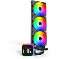 Chłodzenie wodne Montech HyperFlow Digital 360 juoda