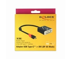 USB adapteris Delock USB-C - DVI Juodas (61213)