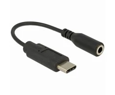 DELOCK garso adapteris USB Type-C vyriškas > Stereo lizdas, moteriškas 14 cm