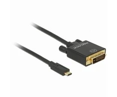 Delock Cable USB Type-C™ kištukas > DVI 24+1 kištukas DP-Alt režimas 4K 30 Hz 1 m sch