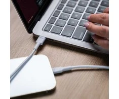 Green Cell Žalias Cell Kabelis Baltas USB-C – Lightning MFi 1m per Apple iPhone Žalias Cell PowerStream, su greitu Power Delivery įkrovimu