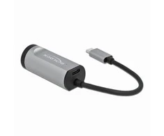 Adapteris USB Delock 64116 USB-C - RJ45 Pilka (64116)