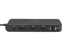 Leitz Kensington UH1500P EQ Jungčių stotelė, USB-C 5Gbps Triple Video, Juoda