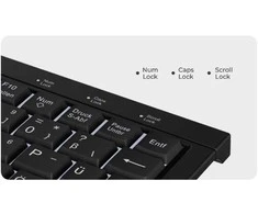 KeySonic KSK-3011ELC (DE) klaviatūra Dom USB QWERTZ Niemiecki Juodas
