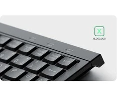 Klaviatūra „KeySonic Super-Mini-TAS“ jutiklinė planšetė, B formos lemputė, juoda, KSK-3211ELU(DE)