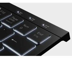 KeySonic KSK-5010ELC (DE) klaviatūra Dom USB QWERTZ Niemiecki Juodas