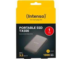 Kietasis diskas 1 TB „Intenso TX500“ nešiojamasis USB 3.2, rudas