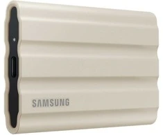 Išorinis kietasis diskas Samsung Portable SSD T7 Shield 2TB, Smėlinės spalvos