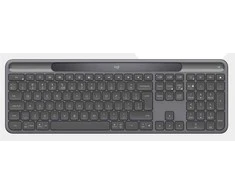 Klaviatūra LOGITECH Slim Solar+ verslui - GRAPHITE - PAN - 2.4GHZ/BT - NORDIC-613 - UNIV