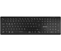 Klaviatūra Sharkoon OfficePal K30W DE išdėstymas Rubberdome juodas