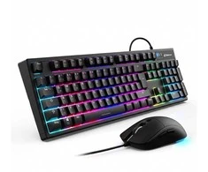 Klaviatūra ir pelė Kit Sharkoon SKILLER SGB15 Combo DE