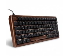 Klaviatūra Sharkoon SKILLER SGK50 S3 Wood PBT holz/juodas UK-išdėstymas Gateron G Pro 3.0