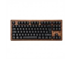 Klaviatūra Sharkoon SKILLER SGK50 S4 Gen2 Wood PBT(holz/juodas, IT-išdėstymas, Gateron G Pro 3.0 Geltona)