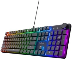 Klaviatūra Trust GXT 866 Torix, USB, Mechanischer Switch,LED, Juodas