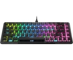 Turtle beach „Turtlebeach Vulcan II Mini“ juoda žaidimų klaviatūra su linijiniais raudonais jungikliais, vokiškas išdėstymas