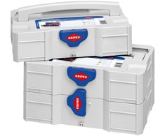 KNIPEX užspaudžiamas kabelių jungčių su replėmis asortimentas