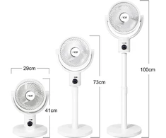 Wentylator Ronic Zyle INCA Ventiliatorius +Akku BLDC-Motor 5 poziomów LED balta