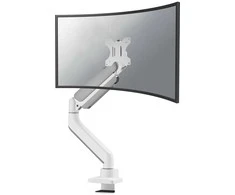Laikiklis NEOMOUNTS PAGAL NEWSTAR STALO MOUNT 1 ULTRA PLAČIAUS LENKAS EKRANOS (TOPFIX CLAMP &amp; GROMMET)