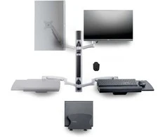 Laikiklis Startech Accessories prie sienos tvirtinama darbo stotis su kompiuterio laikikliu