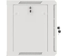 Lanberg 19" 9U 600x450 Wandgehäuse Metalltür (FlatPack) grau
