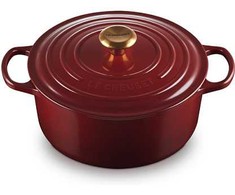 Puodas - Le Creuset Signature Roaster 26cm 5.3L Ketaus Indas, Tinka Indaplovėje