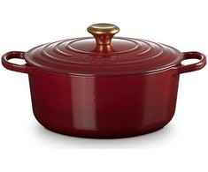 Puodas - Le Creuset Signature Roaster 26cm 5.3L Ketaus Indas, Tinka Indaplovėje