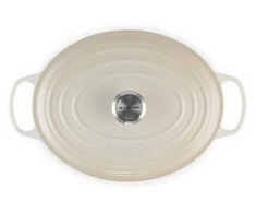 Virtuvės Indai - Le Creuset Signature Keptuvė 6.3L Ketaus Emaliuota Ovali 31cm Meringue