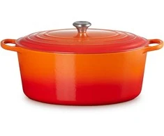 Virtuvinė Indų Rinkinys - Le Creuset Signature Keptuvė 40cm 13.9L Emaliuotas Ketaus Raudona