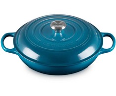 Virtuvės Indai - Le Creuset Signature Seklioji Keptuvė 30cm Gili Mėlyna