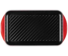 Virtuvės Indai - Le Creuset Grilio Lenta Didelė 47x25cm Ketaus Vyšninė Raudona