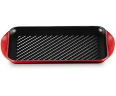 Virtuvės Indai - Le Creuset Grilio Lenta Didelė 47x25cm Ketaus Vyšninė Raudona