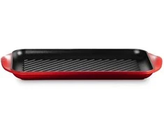 Virtuvės Indai - Le Creuset Grilio Lenta Didelė 47x25cm Ketaus Vyšninė Raudona