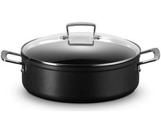Indų Rinkinys - Le Creuset Patvarus Nelipnus Sautėjus 28cm su Stiklo Dangčiu