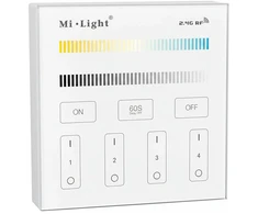 LED Fernbedienung Smart Panel dual baltas (CCT) 4-Zonen *Milight/Miboxer*