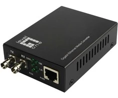 Level One Carruzzo LevelOne GVT-2003 tinklo medijos keitiklis 1000 Mbit/ai 1310 nm Vienas režimas Juoda
