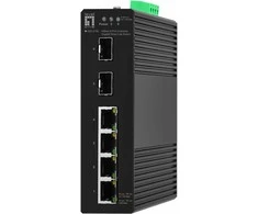 Šakotuvas Level One LevelOne jungiklis LevelOne IGS-2106 Tinklo nuorodos Valdomas L2 Gigabit Ethernet (10/100/1000) Juodas