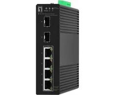 Šakotuvas Level One „LevelOne“ jungiklis „LevelOne IGS-2106P“ tinklo jungtys Valdomas L2 Gigabit Ethernet (10/100/1000) PoE palaikymas Juoda