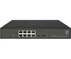Šakotuvas Level One Switch LevelOne LevelOne GES-2110P jungiama ir tinklo jungtys Valdomas L2 Gigabit Ethernet (10/100/1000) PoE palaikymas Juodas