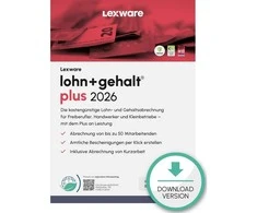 GMBH &amp; CO Lexware Lohn+Gehalt Plus 2026 - 1 Device, ABO - ESD-Download