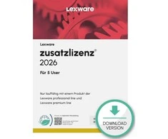 GMBH &amp; CO Lexware Zusatzlizenzen 2026 für 5 User - ABO - ESD-Download