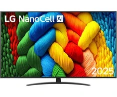 LG NanoCell AI 65NANO81A6A 165,1 cm (65") 4K Ultra HD išmanusis televizorius su „Wi-Fi“ Juodas