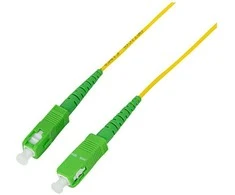LogiLink Fibre optic patch cable - OS2 - SC/APC to SC/APC - simplex - singlemode - yellow G.657.A2 - 10 m