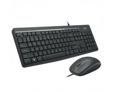 Klaviatūra ir pelė Combo Logitech Signature Slim su laidu Combo MK620 verslui QWERTZ