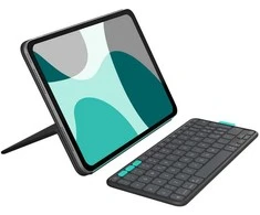 „Logitech Flip Folio“ – grafito spalvos, vokiškas, BT